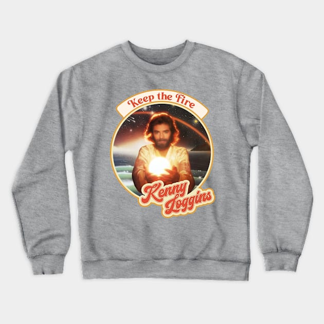 Kenny Loggins Retro Tour Style Design Crewneck Sweatshirt by darklordpug